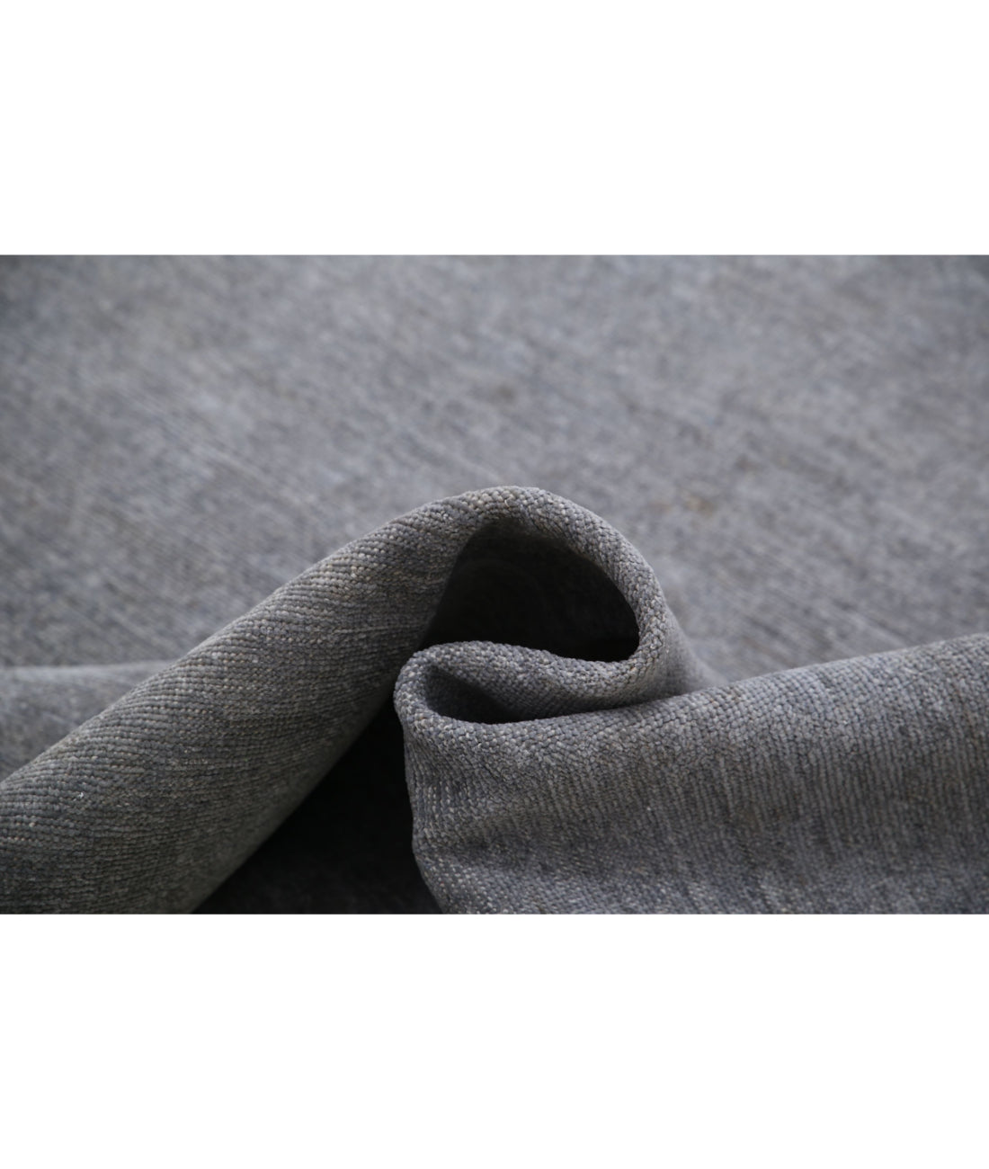 Hand Knotted Overdye Wool Rug - 9'8'' x 13'9'' 9'8'' x 13'9'' (290 X 413) / Grey / Grey