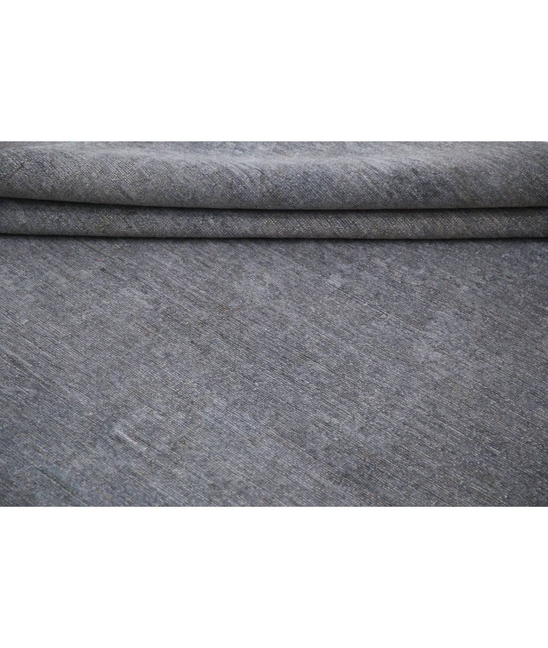 Hand Knotted Overdye Wool Rug - 9'8'' x 13'9'' 9'8'' x 13'9'' (290 X 413) / Grey / Grey