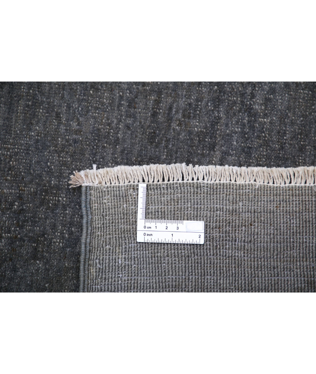 Hand Knotted Overdye Wool Rug - 9'8'' x 13'9'' 9'8'' x 13'9'' (290 X 413) / Grey / Grey
