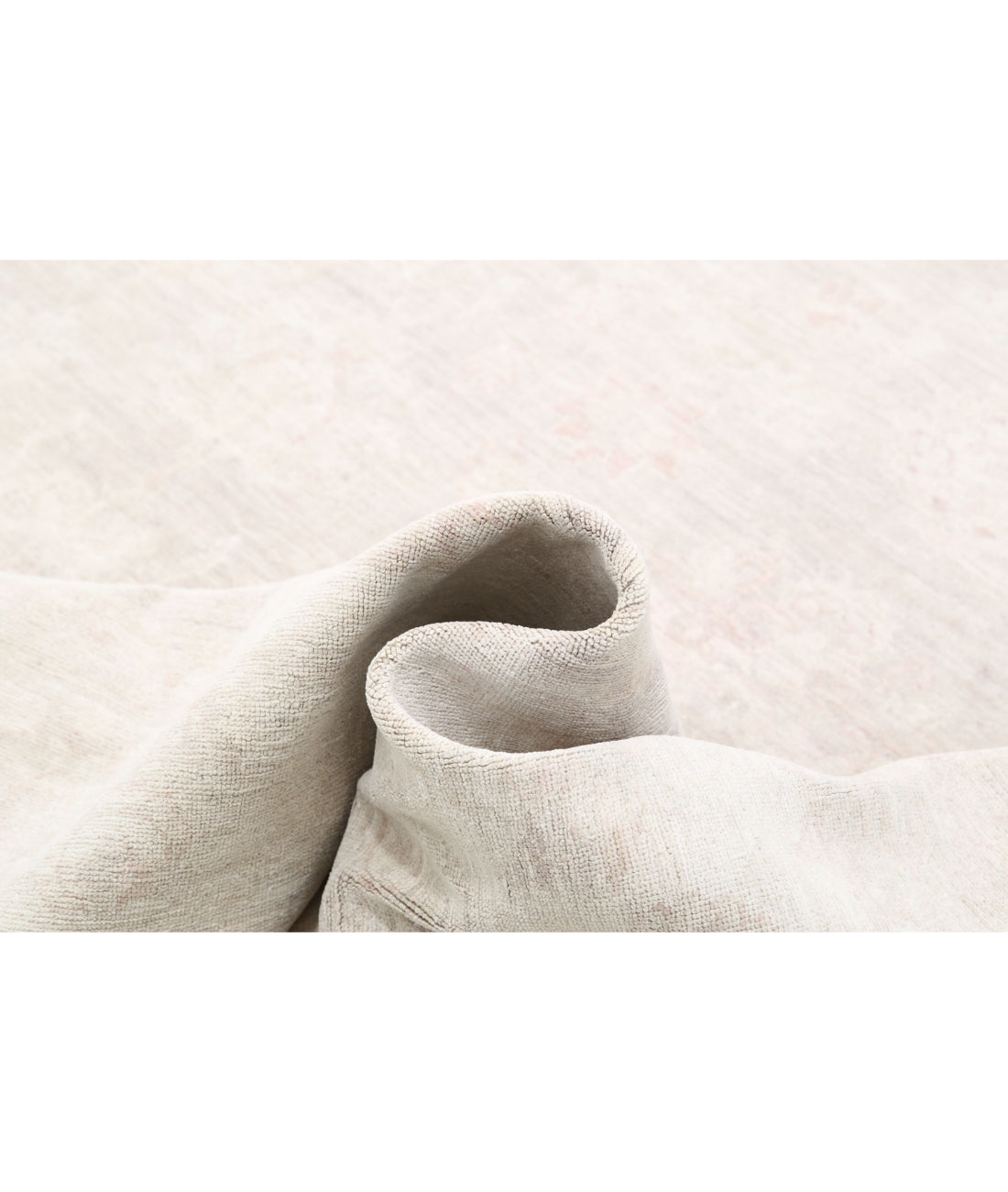 Hand Knotted Artemix Wool Rug - 9'11'' x 12'4'' 9'11'' x 12'4'' (298 X 370) / Taupe / Ivory