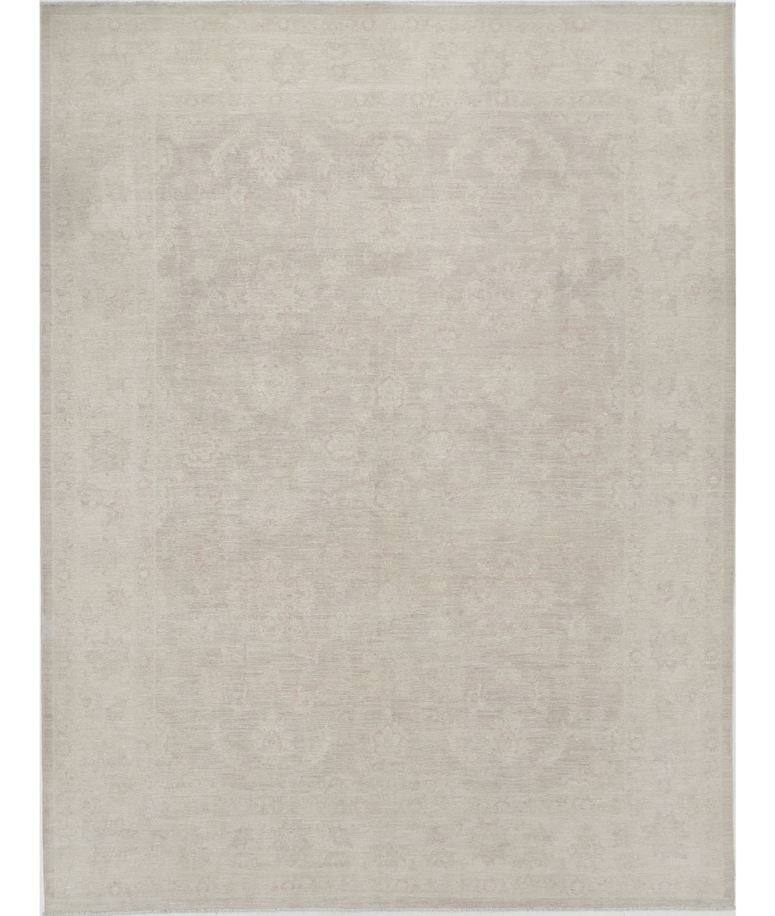 Hand Knotted Artemix Wool Rug - 9&#39;11&#39;&#39; x 12&#39;4&#39;&#39; 9&#39;11&#39;&#39; x 12&#39;4&#39;&#39; (298 X 370) / Taupe / Ivory