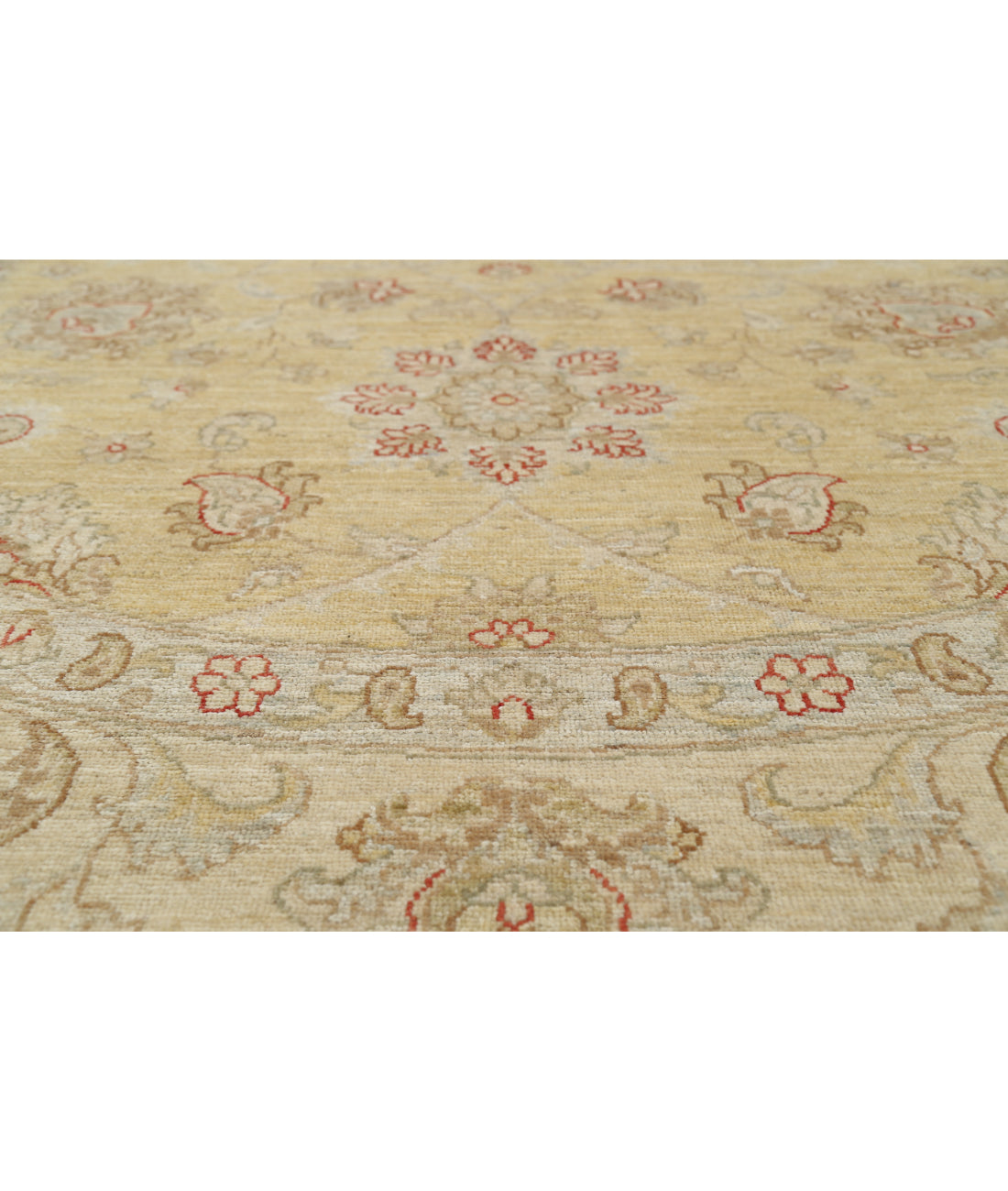 Hand Knotted Serenity Wool Rug - 9'9'' x 9'11'' 9'9'' x 9'11'' (293 X 298) / Gold / Ivory