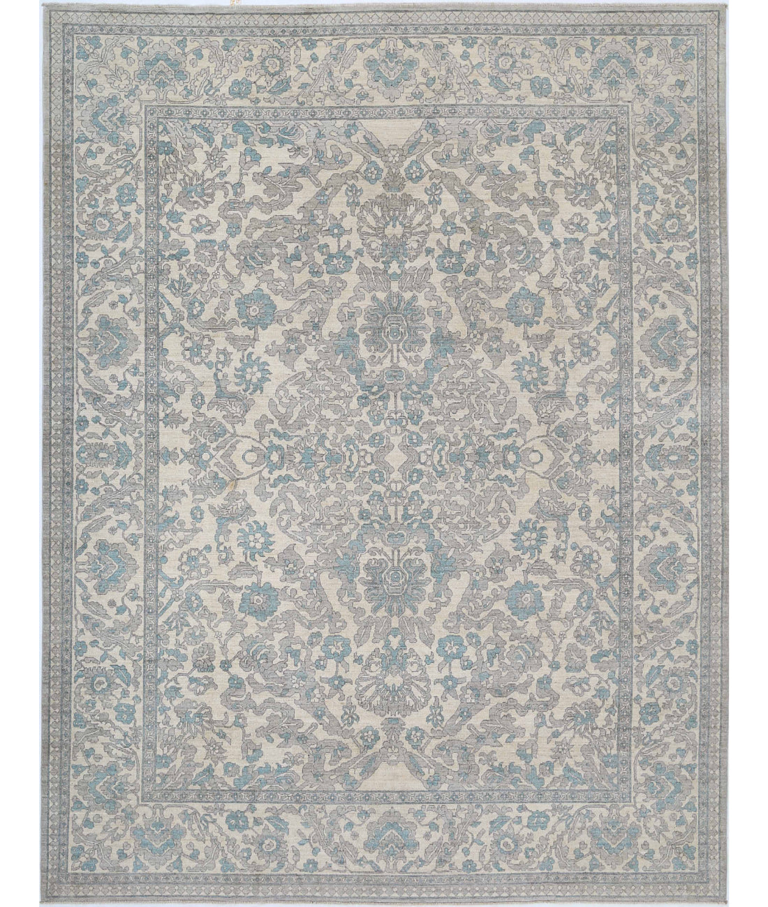 Hand Knotted Serenity Wool Rug - 9'7'' x 12'5''