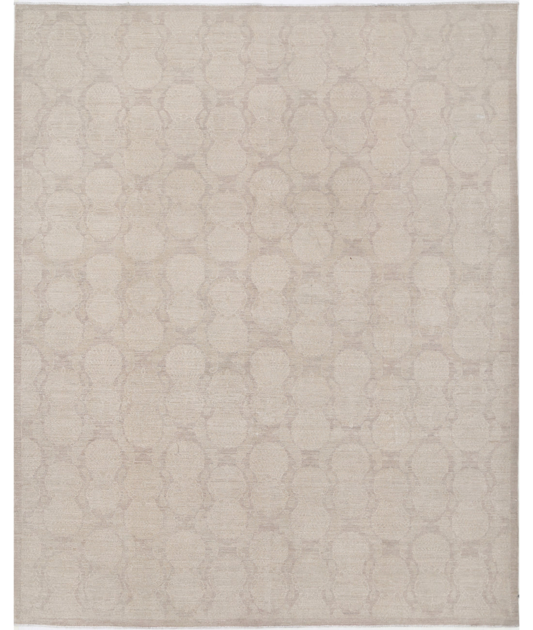 Hand Knotted Ikat Wool Rug - 8'10'' x 11'1''