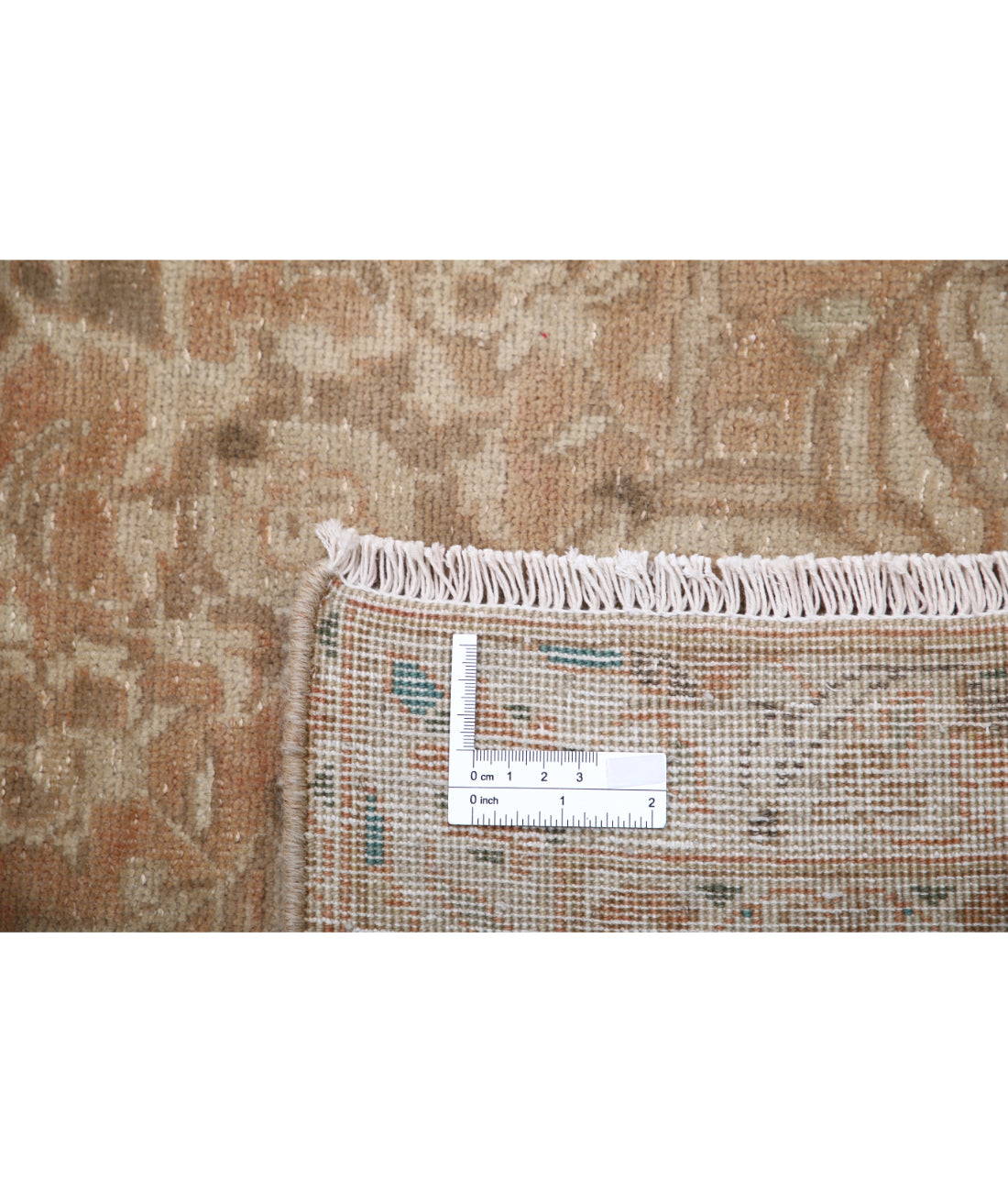 Hand Knotted Vintage Persian Kashan Wool Rug - 9'5'' x 13'3'' 9'5'' x 13'3'' (283 X 398) / Brown / Red