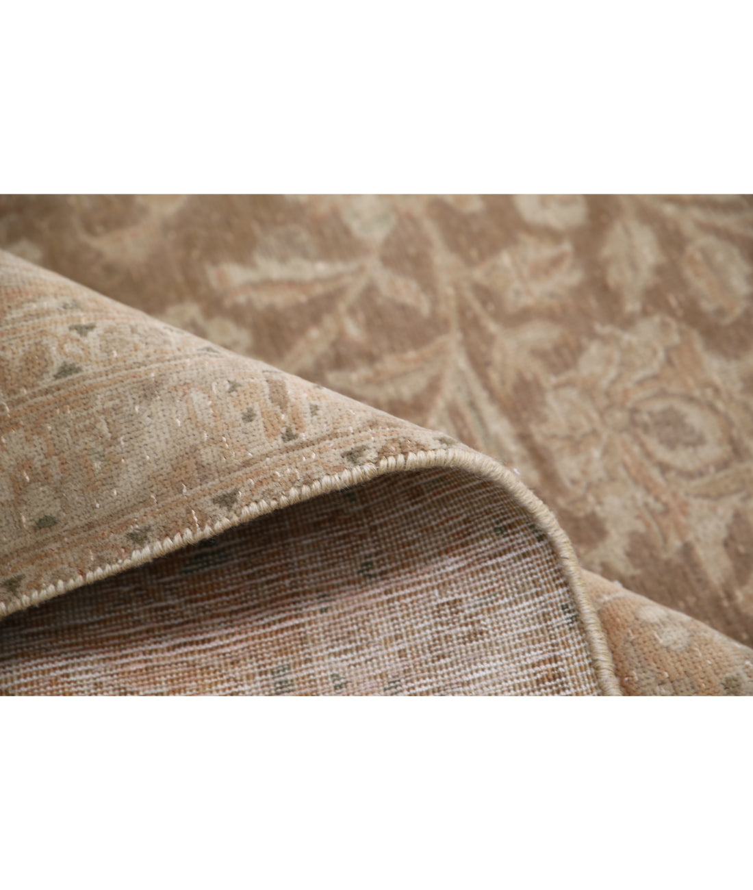 Hand Knotted Vintage Wool Rug - 9'5'' x 13'3''