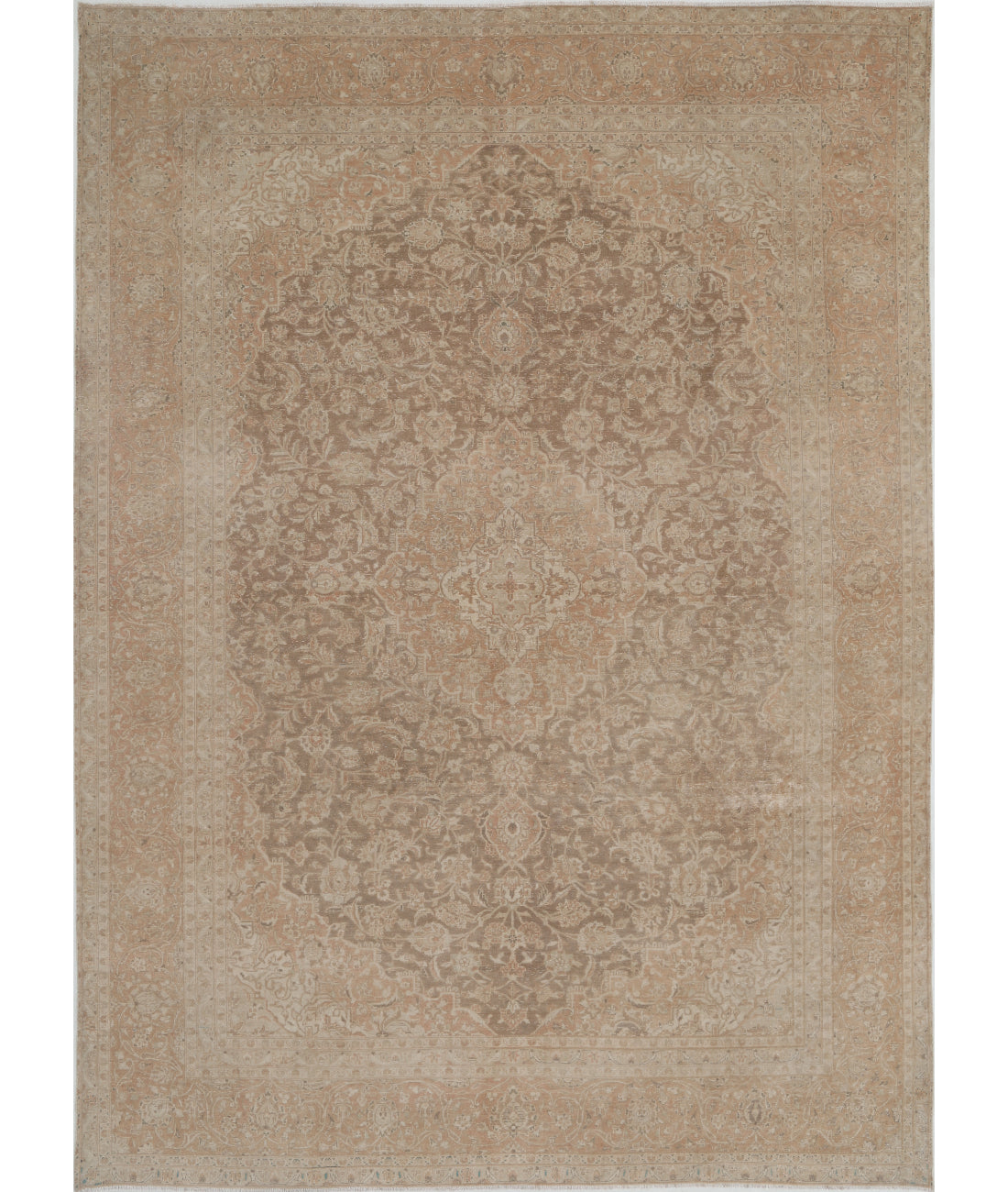 Hand Knotted Vintage Wool Rug - 9'5'' x 13'3''