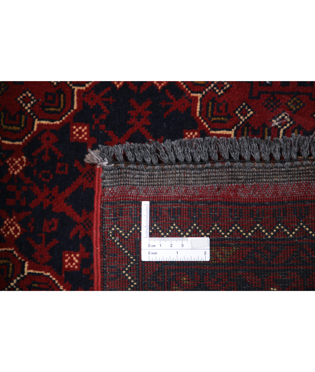 Hand Knotted Afghan Khamyab Wool Rug - 3'4'' x 6'2''