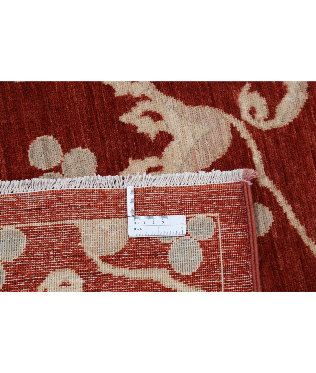 Hand Knotted Artemix Wool Rug - 9'4'' x 12'1'' 9'4'' x 12'1'' (280 X 363) / Red / Grey