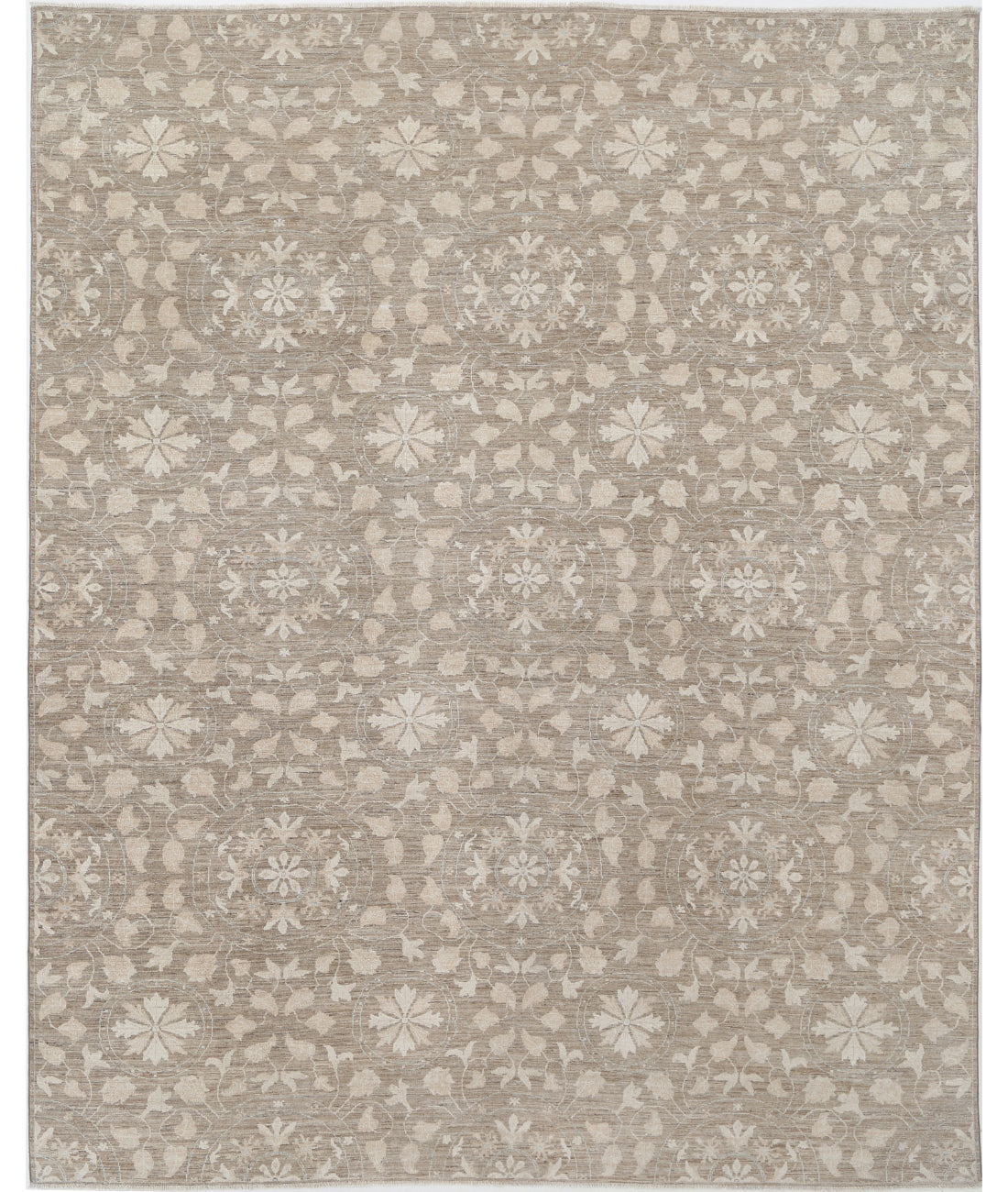 Hand Knotted Artemix Wool Rug - 8&#39;10&#39;&#39; x 11&#39;3&#39;&#39; 8&#39;10&#39;&#39; x 11&#39;3&#39;&#39; (265 X 338) / Taupe / Ivory