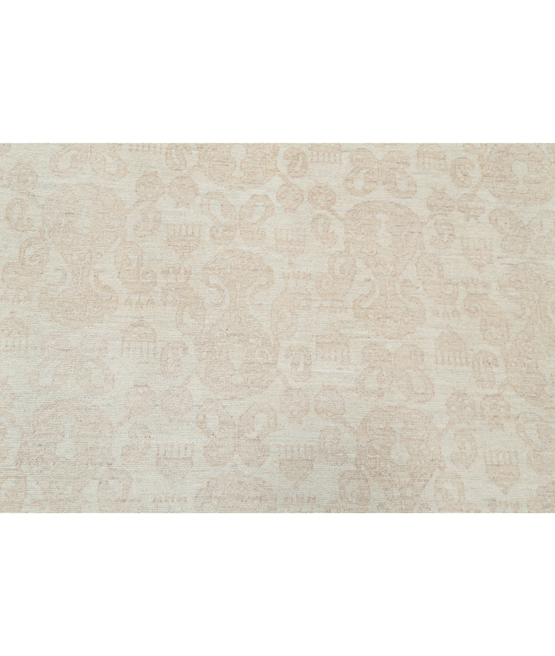 Hand Knotted Artemix Wool Rug - 9'0'' x 11'8'' 9'0'' x 11'8'' (270 X 350) / Ivory / Taupe