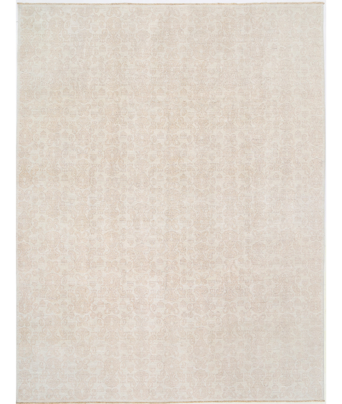 Hand Knotted Artemix Wool Rug - 9&#39;0&#39;&#39; x 11&#39;8&#39;&#39; 9&#39;0&#39;&#39; x 11&#39;8&#39;&#39; (270 X 350) / Ivory / Taupe