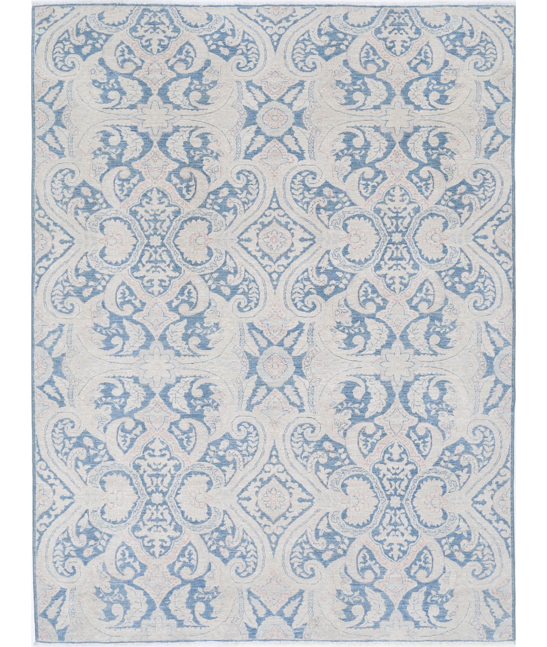 Hand Knotted Fine Artemix Wool Rug - 6'0'' x 7'11''
