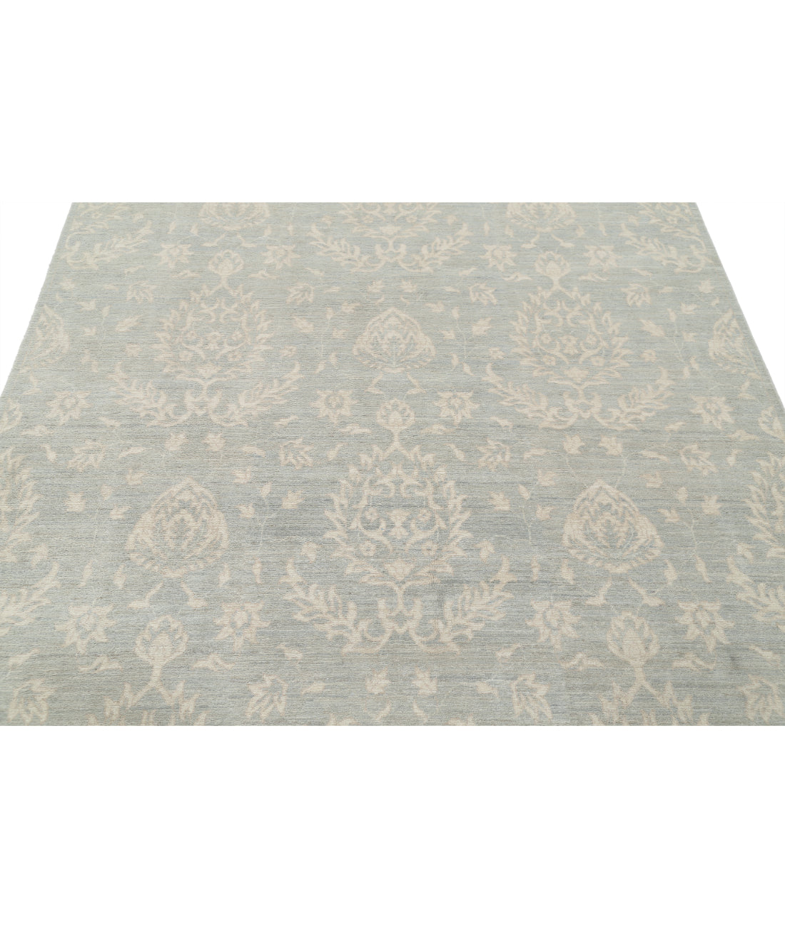 Hand Knotted Artemix Wool Rug - 6'0'' x 8'8'' 6'0'' x 8'8'' (180 X 260) / Blue / Ivory
