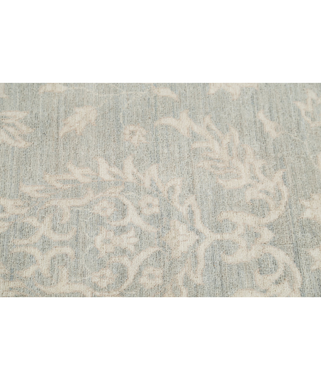 Hand Knotted Artemix Wool Rug - 6'0'' x 8'8'' 6'0'' x 8'8'' (180 X 260) / Blue / Ivory