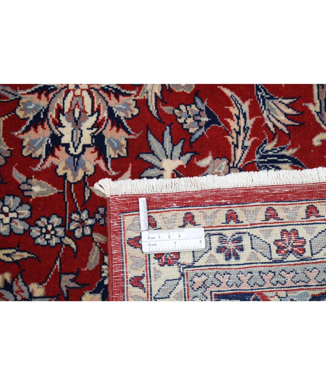 Hand Knotted Heritage Fine Persian Style Wool Rug - 6'0'' x 8'11'' 6' 0" X 8' 11" (183 X 272) / Red / Blue