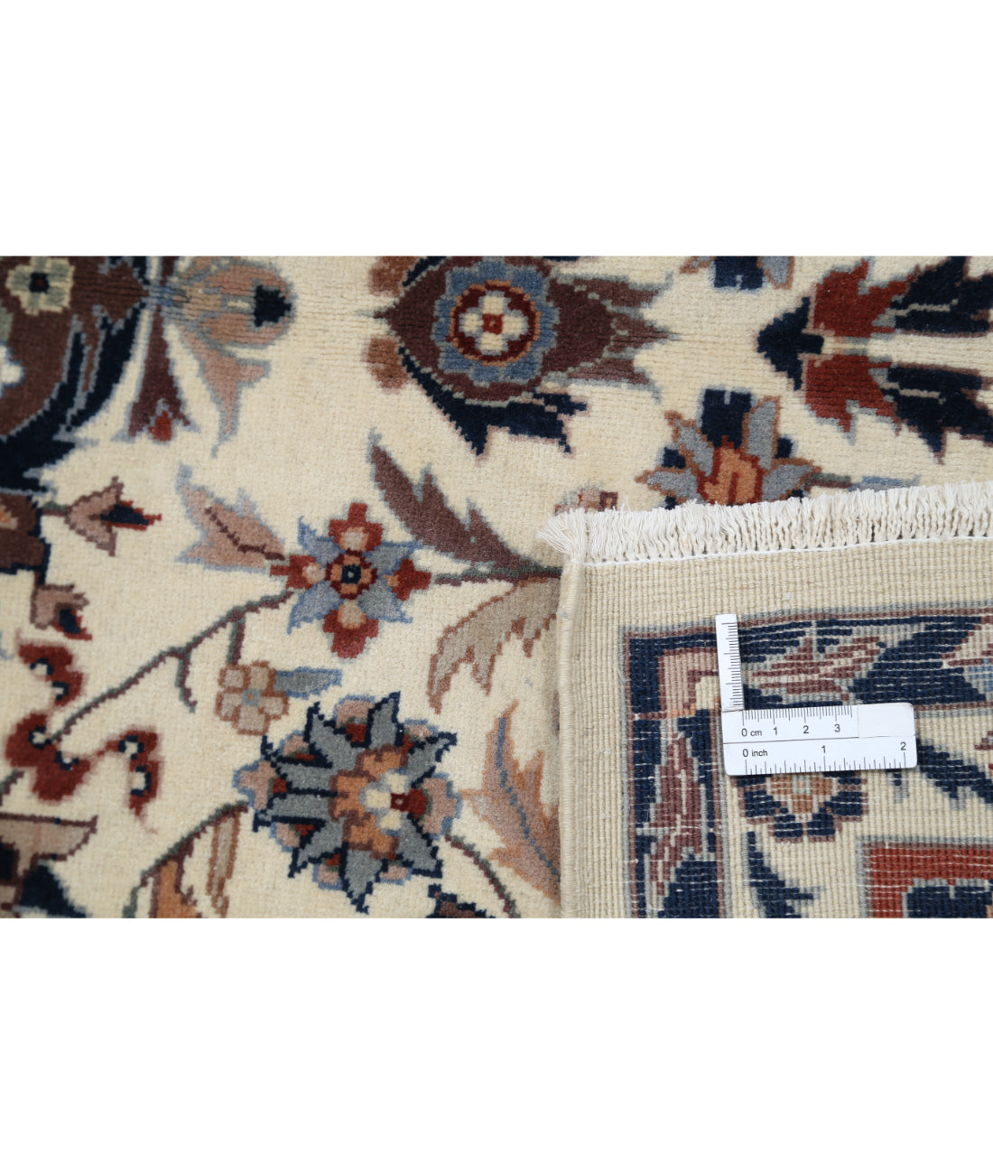 Hand Knotted Heritage Persian Style Wool Rug - 5'1'' x 8'0'' 5' 1" X 8' 0" (155 X 244) / Ivory / Rust