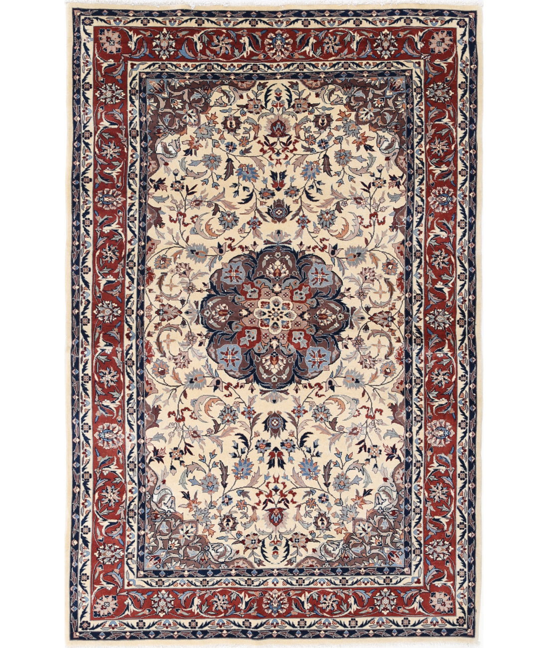 Hand Knotted Heritage Oriental  Wool Rug - 5'1'' x 8'0''