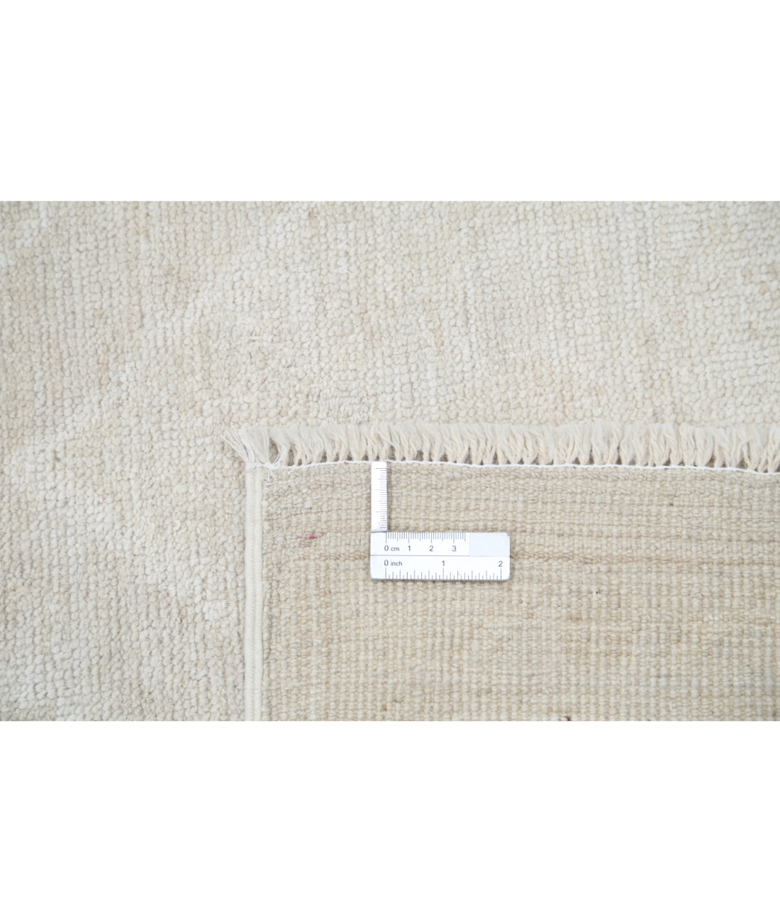 Hand Knotted Oushak Wool Rug - 5'11'' x 8'10'' 5' 11" X 8' 10" (180 X 269) / Ivory / Taupe