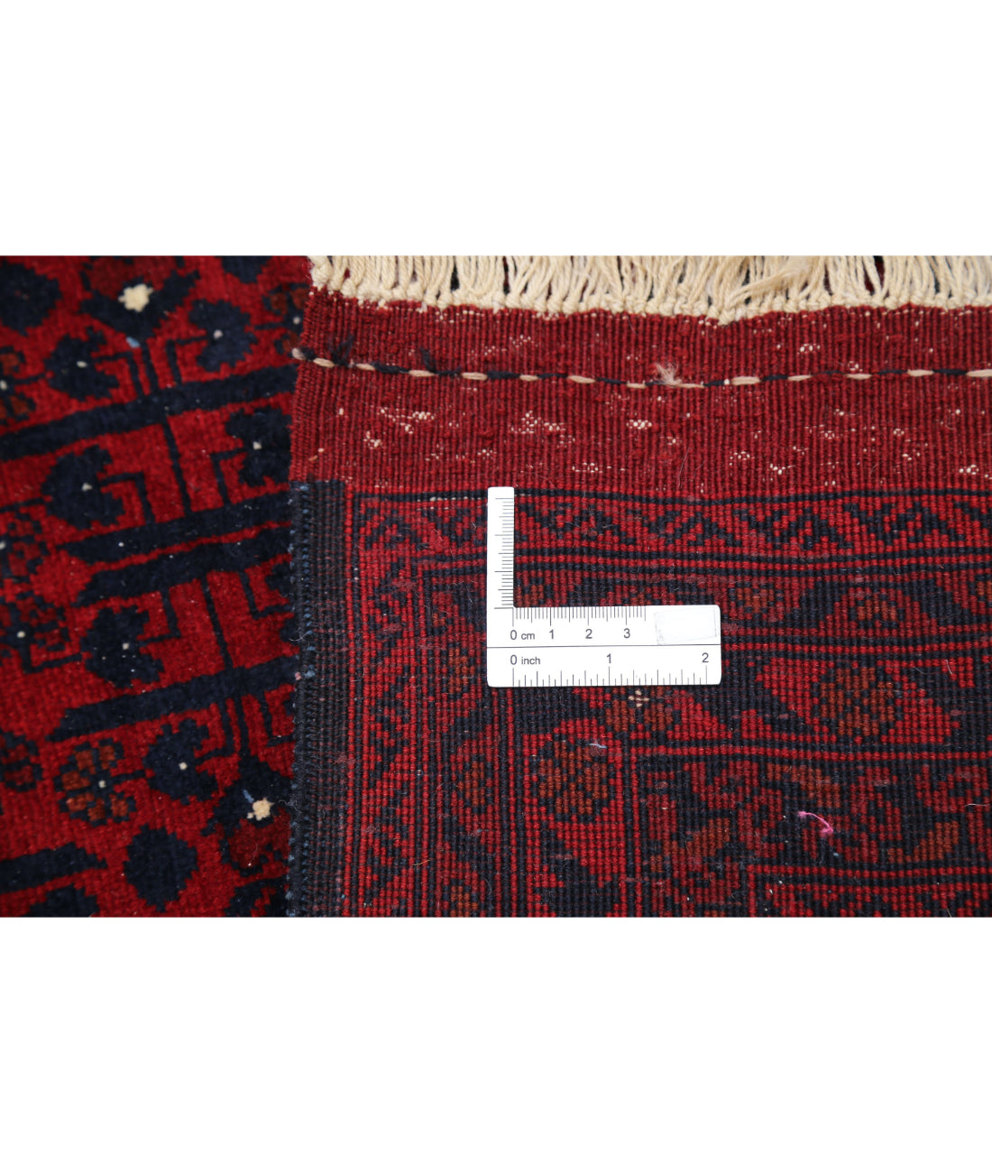 Hand Knotted Afghan Beljik Wool Rug - 8'2'' x 10'10'' 8'2'' x 10'10'' (245 X 325) / Red / Red