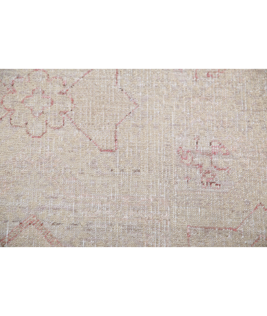 Hand Knotted Ariana Haji Jalili Wool Rug - 5'10'' x 8'1'' 5'10'' x 8'1'' (175 X 243) / Ivory / Pink