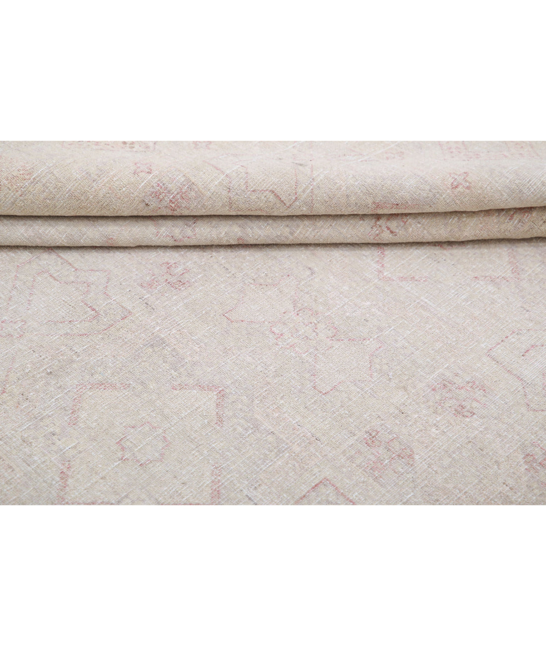 Hand Knotted Ariana Haji Jalili Wool Rug - 5'10'' x 8'1'' 5'10'' x 8'1'' (175 X 243) / Ivory / Pink