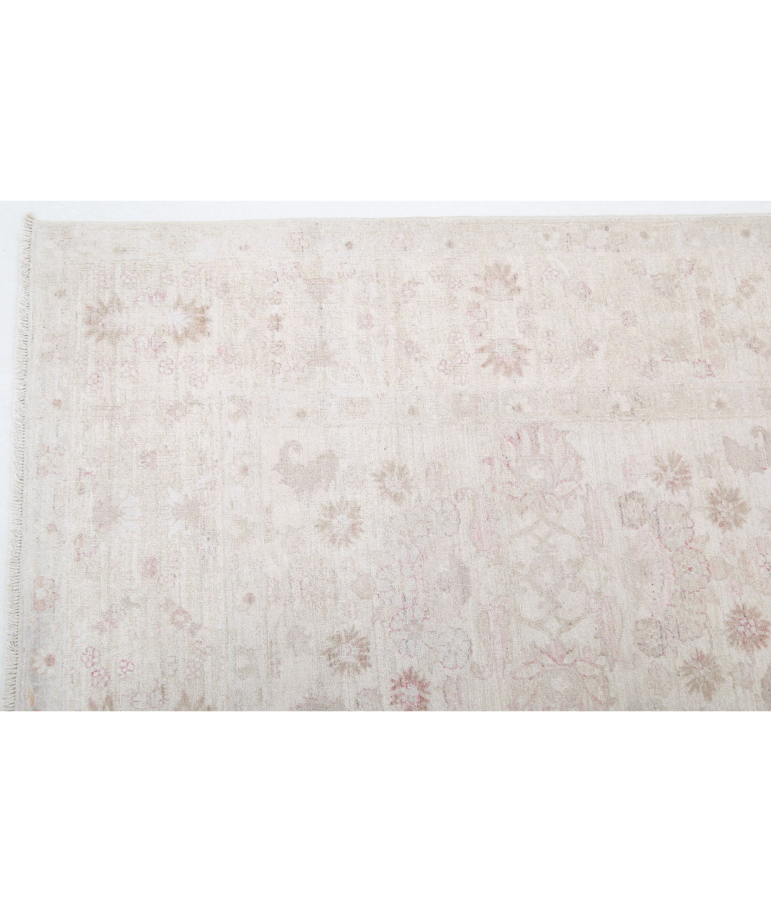 Hand Knotted Ariana Haji Jalili Wool Rug - 8'1'' x 9'5'' 8'1'' x 9'5'' (243 X 283) / Ivory / Ivory