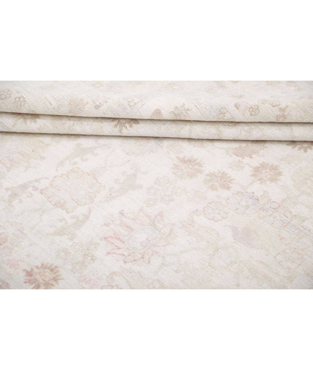 Hand Knotted Ariana Haji Jalili Wool Rug - 8'1'' x 9'5'' 8'1'' x 9'5'' (243 X 283) / Ivory / Ivory
