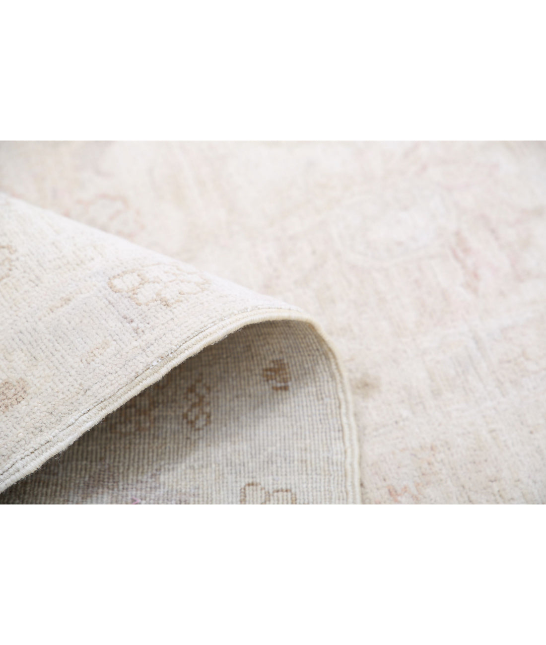 Hand Knotted Ariana Haji Jalili Wool Rug - 8'1'' x 9'5'' 8'1'' x 9'5'' (243 X 283) / Ivory / Ivory