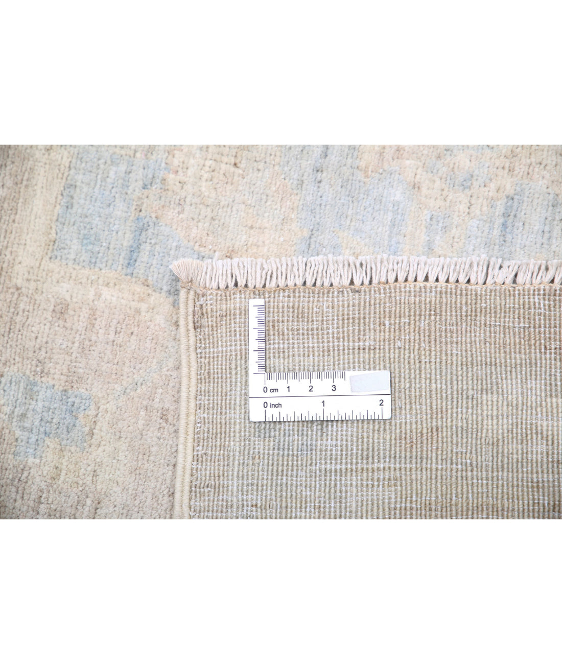 Hand Knotted Ariana Haji Jalili Wool Rug - 7'11'' x 10'0'' 7'11'' x 10'0'' (238 X 300) / Ivory / Blue