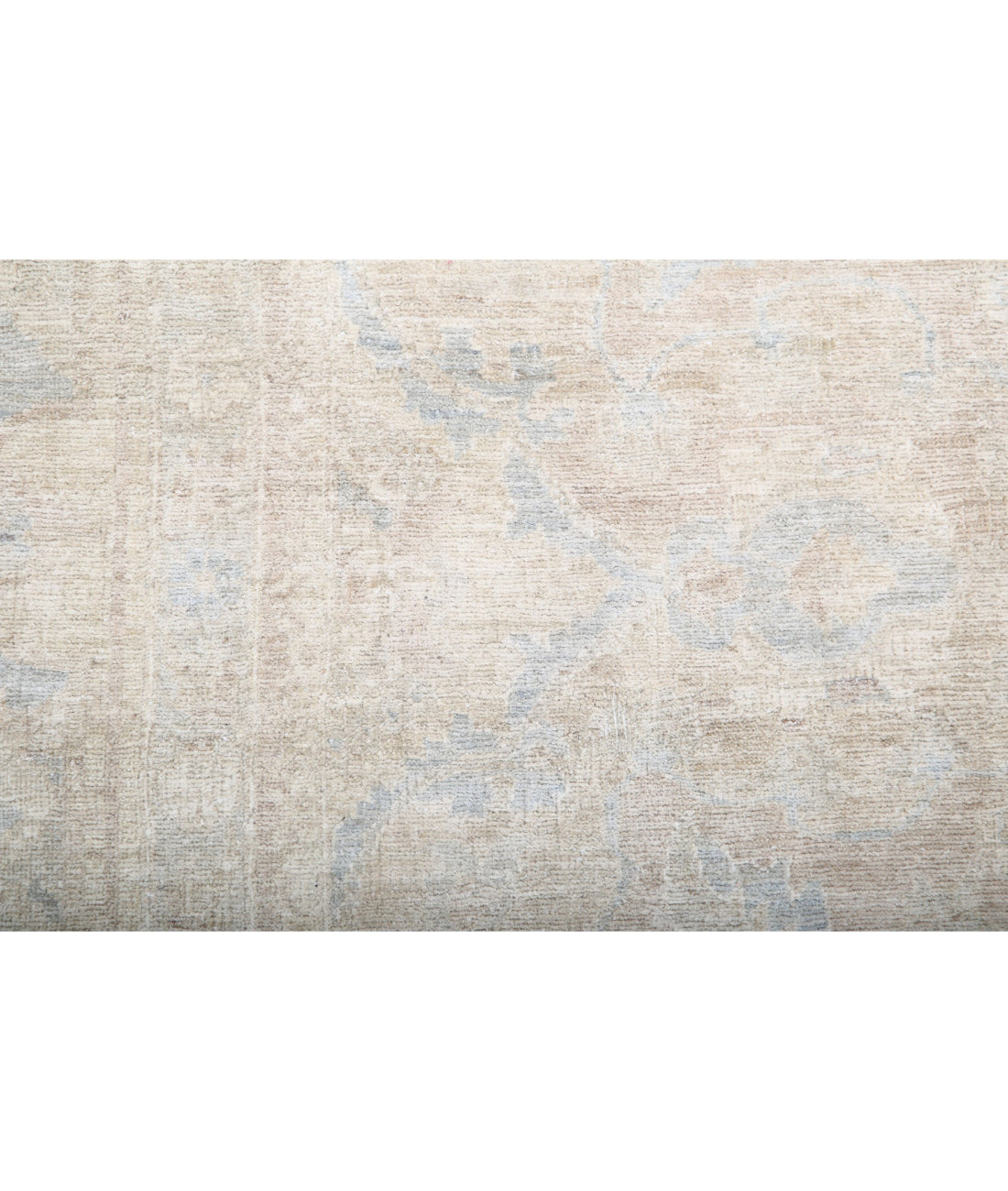 Hand Knotted Ariana Haji Jalili Wool Rug - 7'11'' x 10'0'' 7'11'' x 10'0'' (238 X 300) / Ivory / Blue
