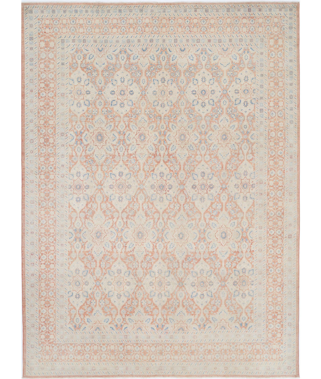 Hand Knotted Fine Serenity Serenity Wool Rug - 9'1'' x 12'4''