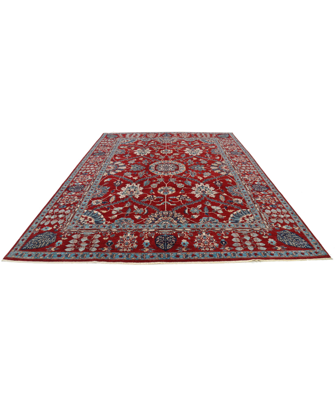 Hand Knotted Ariana Haji Jalili Wool Rug - 9'0'' x 12'0'' 9'0'' x 12'0'' (270 X 360) / Red / Red