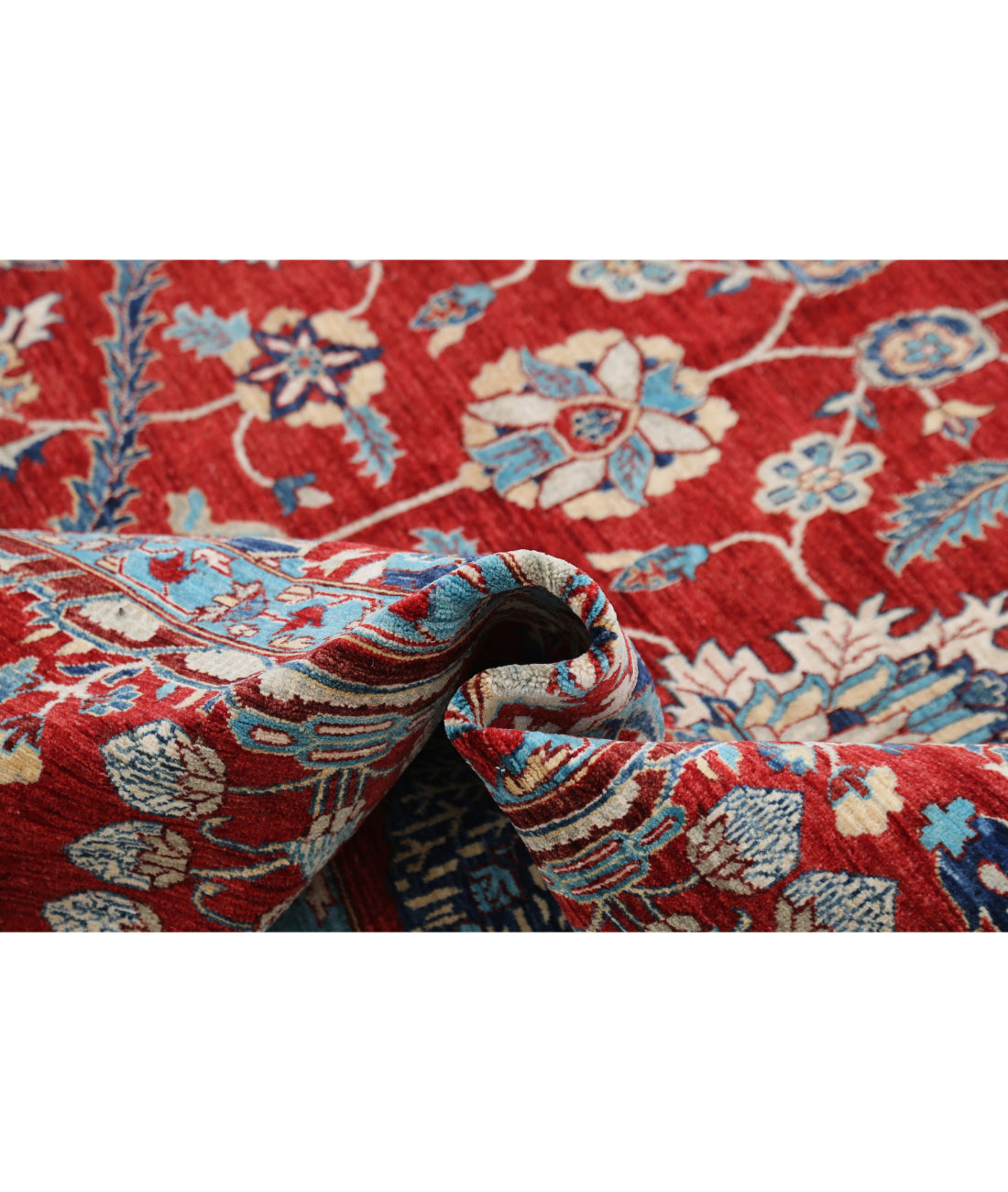 Hand Knotted Ariana Haji Jalili Wool Rug - 9'0'' x 12'0'' 9'0'' x 12'0'' (270 X 360) / Red / Red