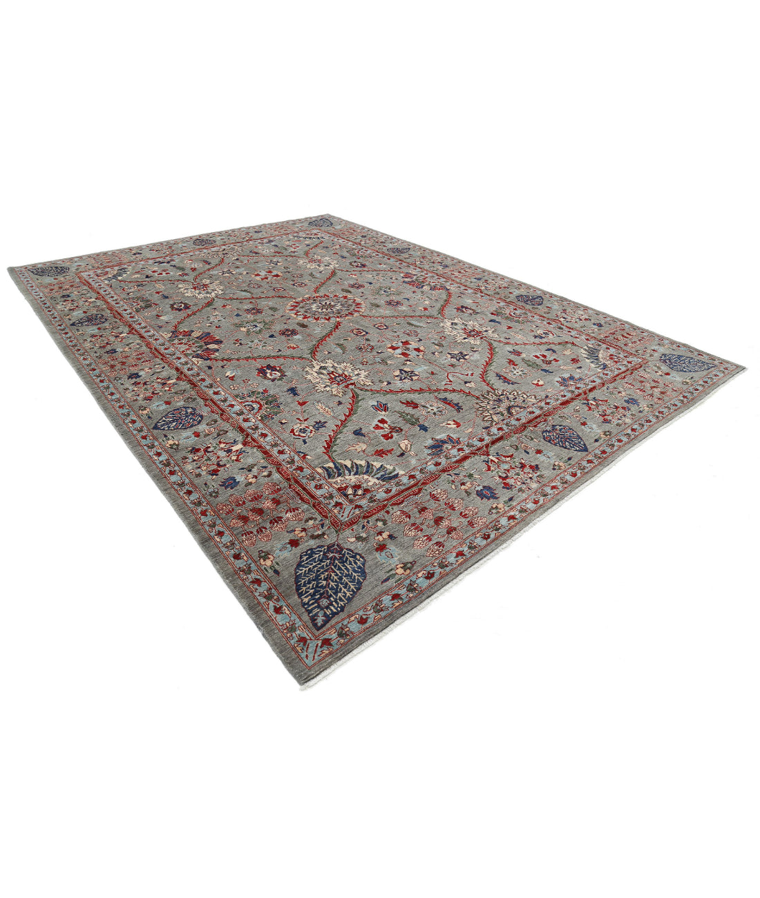 Hand Knotted Ariana Haji Jalili Wool Rug - 10'1'' x 14'0'' 10'1'' x 14'0'' (303 X 420) / Grey / Grey
