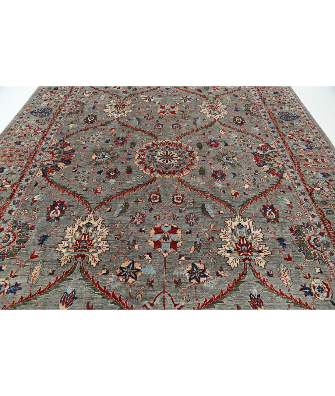 Hand Knotted Ariana Haji Jalili Wool Rug - 10'1'' x 14'0'' 10'1'' x 14'0'' (303 X 420) / Grey / Grey