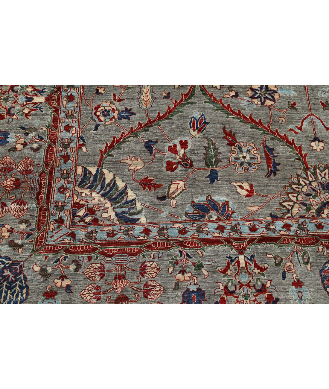 Hand Knotted Ariana Haji Jalili Wool Rug - 10'1'' x 14'0'' 10'1'' x 14'0'' (303 X 420) / Grey / Grey