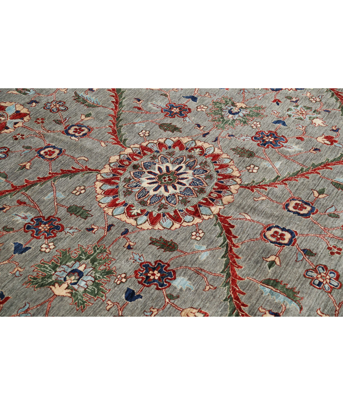 Hand Knotted Ariana Haji Jalili Wool Rug - 10'1'' x 14'0'' 10'1'' x 14'0'' (303 X 420) / Grey / Grey