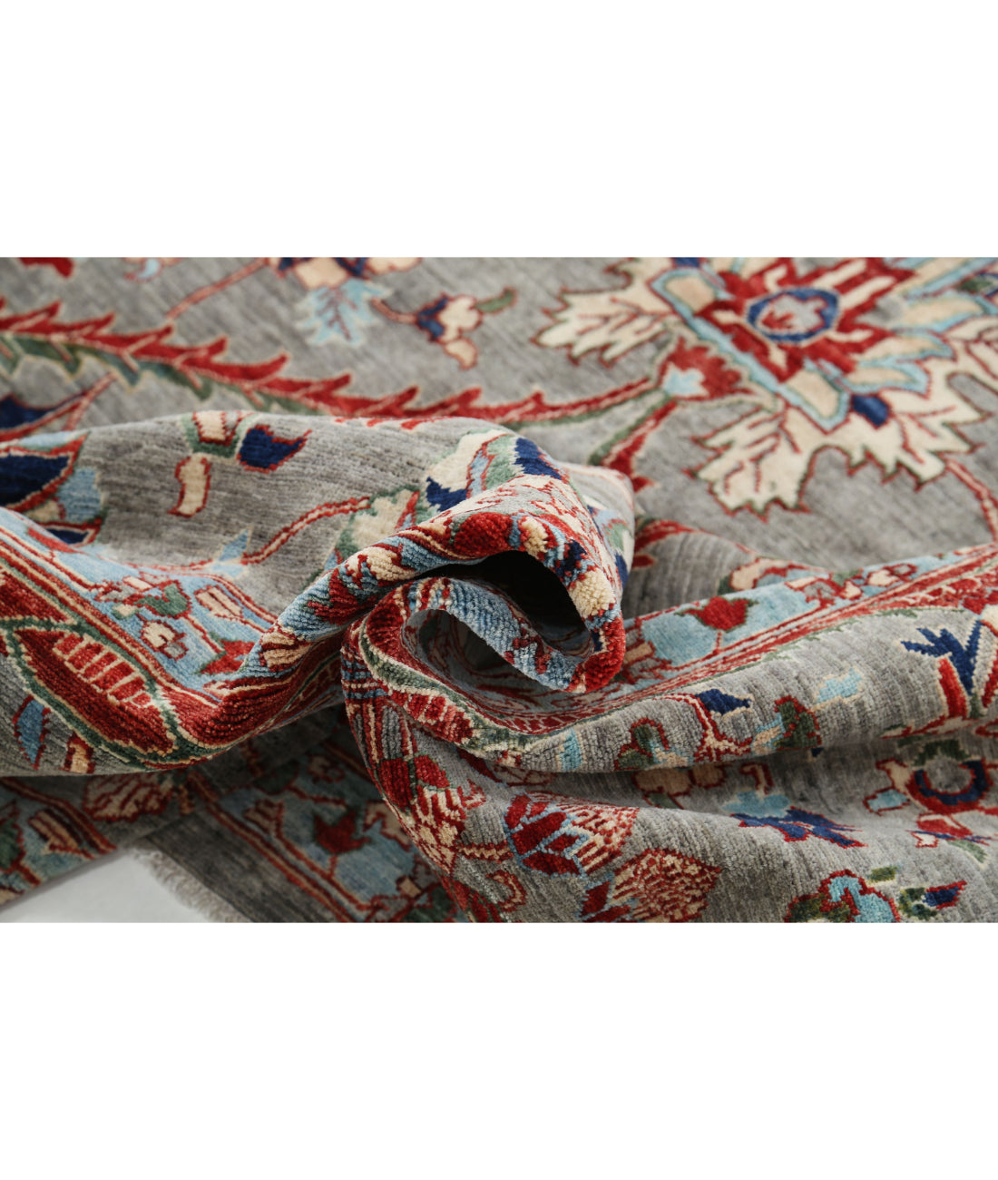 Hand Knotted Ariana Haji Jalili Wool Rug - 10'1'' x 14'0'' 10'1'' x 14'0'' (303 X 420) / Grey / Grey