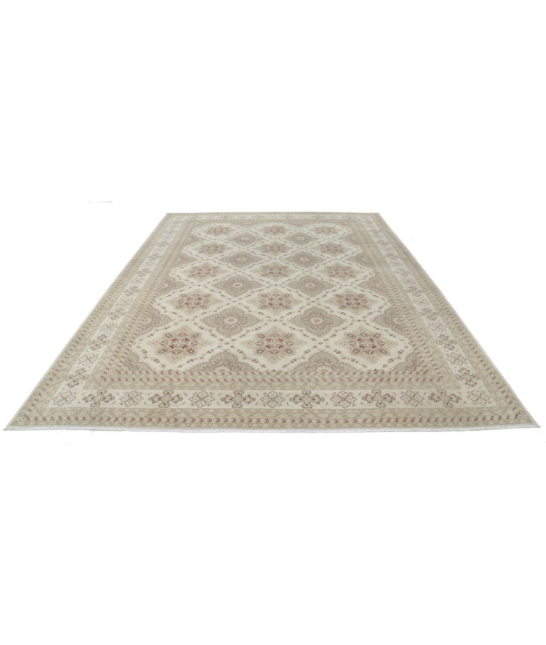 Hand Knotted Ariana Haji Jalili Wool Rug - 9'0'' x 12'0'' 9'0'' x 12'0'' (270 X 360) / Ivory / Beige