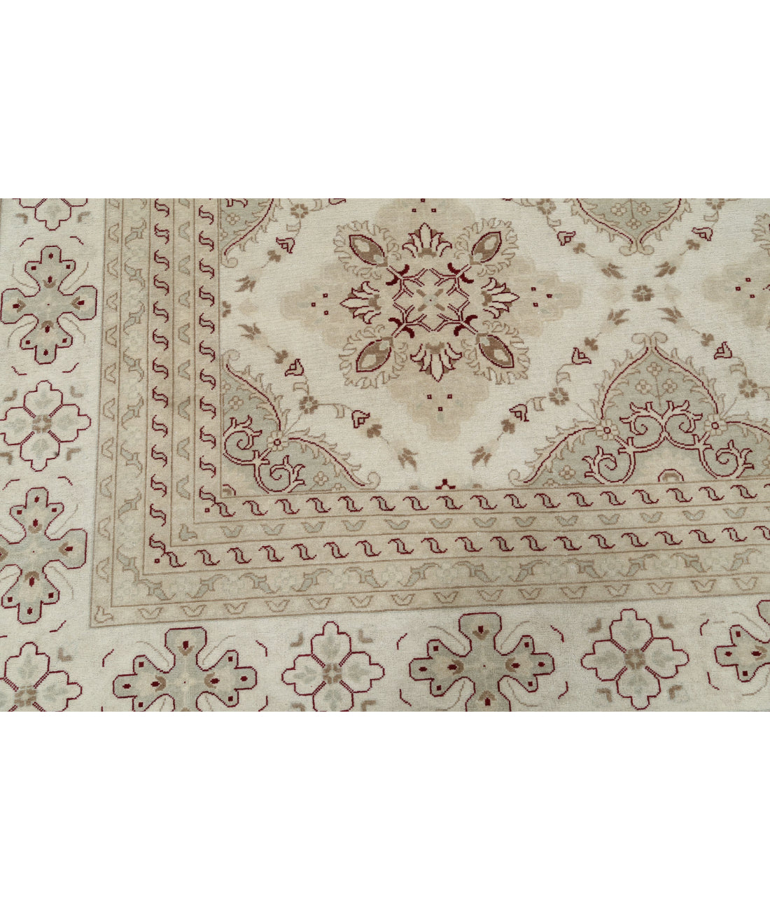 Hand Knotted Ariana Haji Jalili Wool Rug - 9'0'' x 12'0'' 9'0'' x 12'0'' (270 X 360) / Ivory / Beige