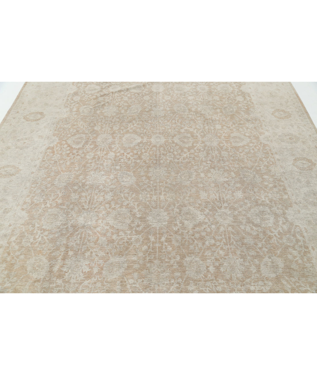 Hand Knotted Ariana Haji Jalili Wool Rug - 8'0'' x 10'10'' 8'0'' x 10'10'' (240 X 325) / Taupe / Ivory