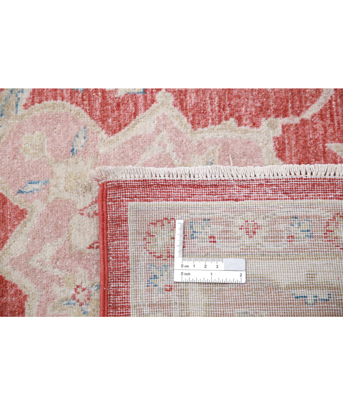 Hand Knotted Ariana Haji Jalili Wool Rug - 6'10'' x 10'0'' 6'10'' x 10'0'' (205 X 300) / Red / Ivory