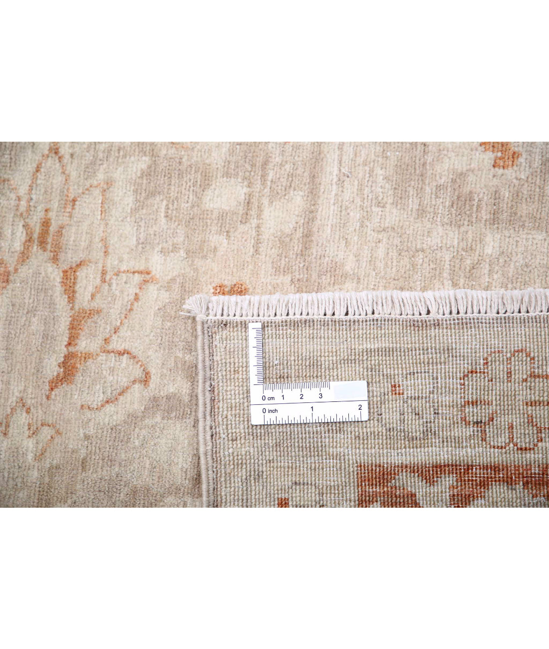 Hand Knotted Ariana Haji Jalili Wool Rug - 9'10'' x 13'5'' 9'10'' x 13'5'' (295 X 403) / Beige / Rust