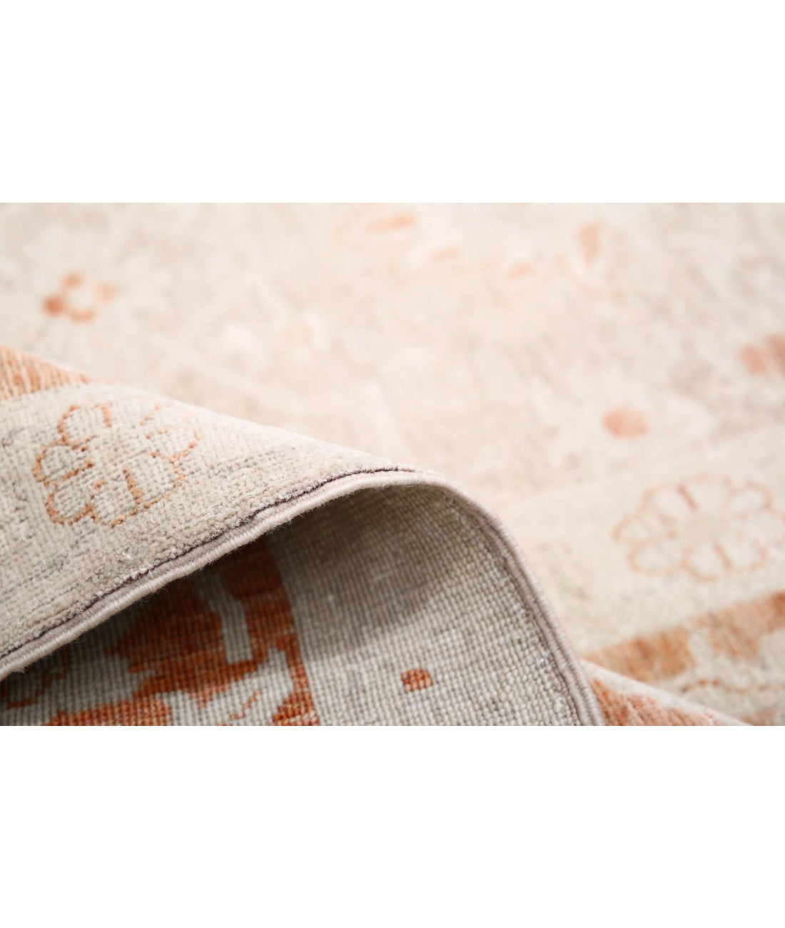 Hand Knotted Ariana Haji Jalili Wool Rug - 9'10'' x 13'5'' 9'10'' x 13'5'' (295 X 403) / Beige / Rust