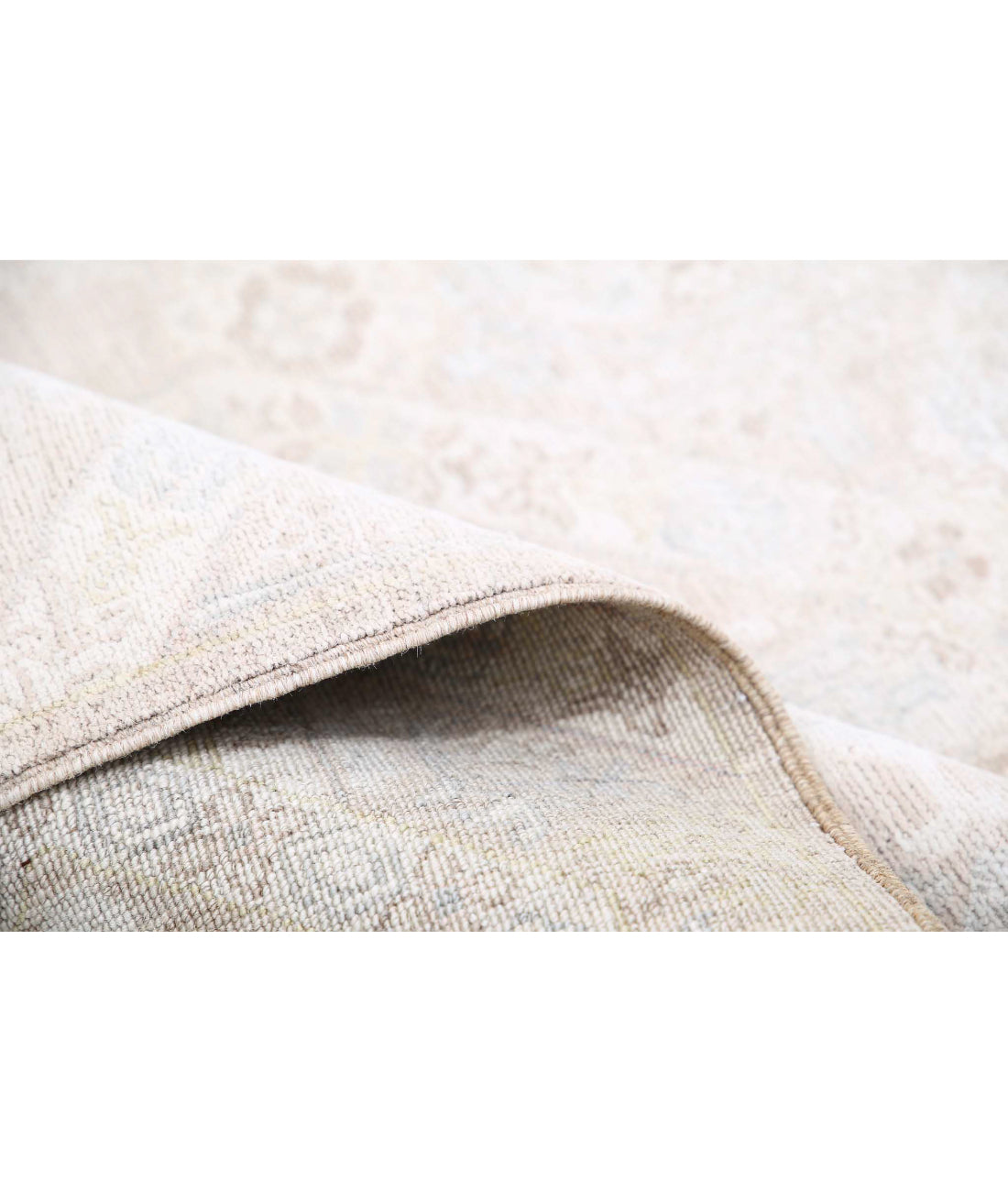 Hand Knotted Fine Artemix Wool Rug - 8'7'' x 11'4'' 8'7'' x 11'4'' (258 X 340) / Taupe / Ivory