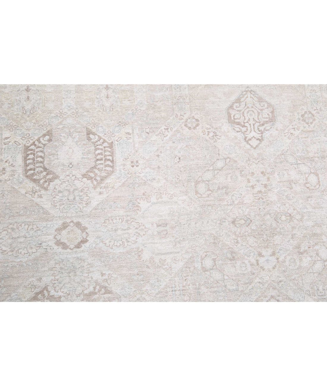Hand Knotted Fine Artemix Wool Rug - 8'7'' x 11'4'' 8'7'' x 11'4'' (258 X 340) / Taupe / Ivory