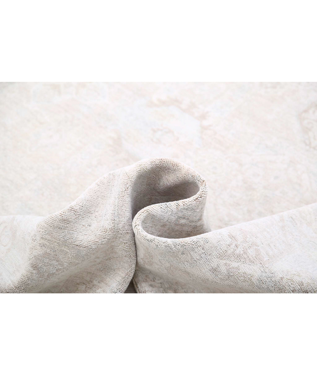 Hand Knotted Fine Artemix Wool Rug - 8'7'' x 11'4'' 8'7'' x 11'4'' (258 X 340) / Taupe / Ivory