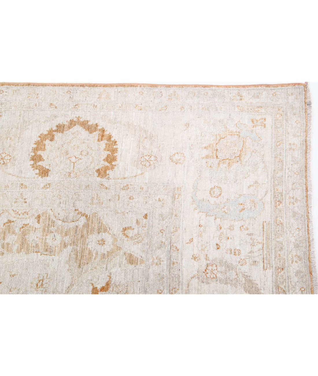 Hand Knotted Ariana Haji Jalili Wool Rug - 8'8'' x 12'9'' 8'8'' x 12'9'' (260 X 383) / Rust / Ivory