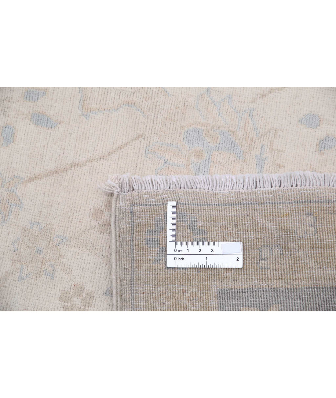 Hand Knotted Fine Ariana Ariana Wool Rug - 9'1'' x 11'11'' 9'1'' x 11'11'' (273 X 358) / Ivory / Blue